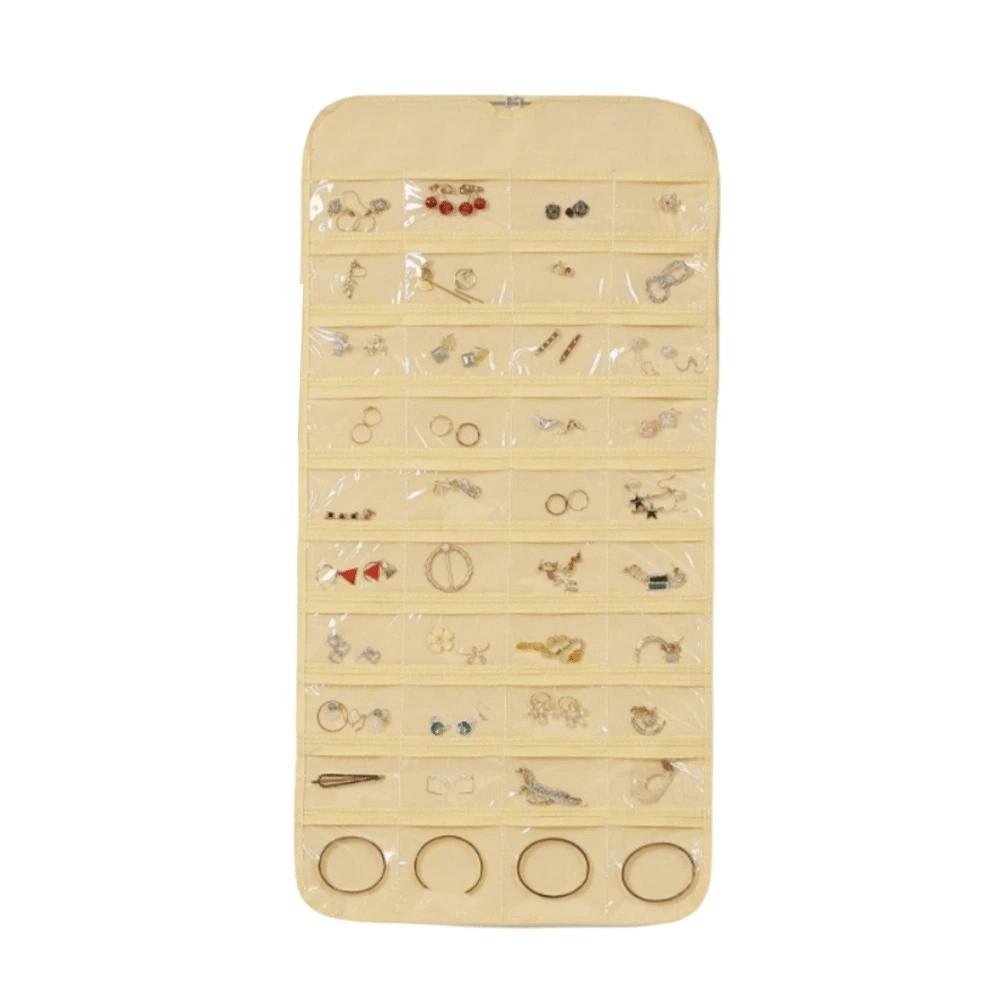 Large Capacity Jewelry Storage Bag Foldable Jewelry Display Holder Hanging Storage Bag Home Use