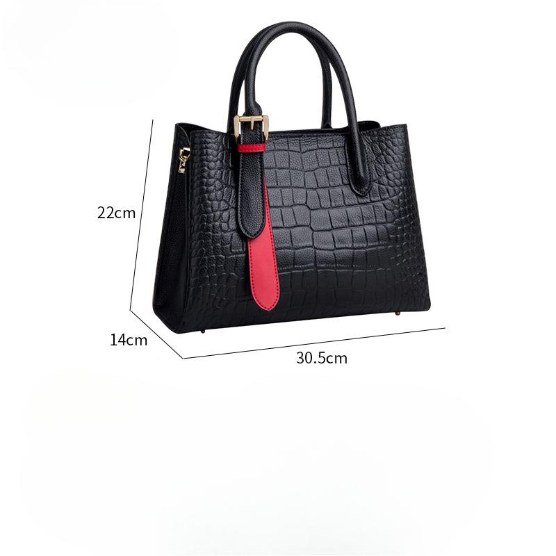 Handbag Genuine Leather Handbag for Women Middle-aged Mother Large Capacity Hundred Hand Bill Shoulder Bag for Women Crossbody Bag