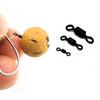 40PCS Carp Fishing Accessories Fishing Micro Rolling Swivel Quick Change Ring Swivels Loop Swivels Carp Chod Running Rigs Tackle