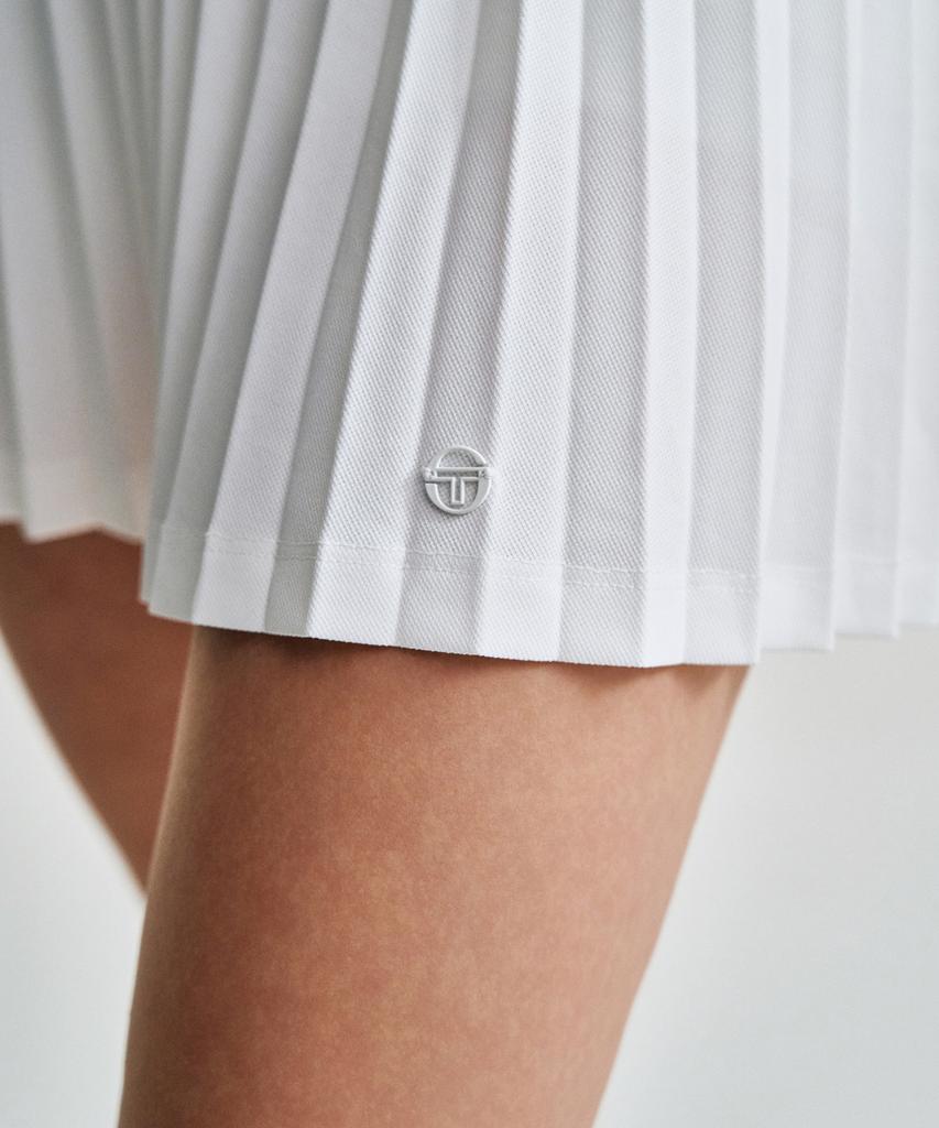 SERGIO TACCHINI W Летающая юбка-плиссе с мелкой складкой (белый)