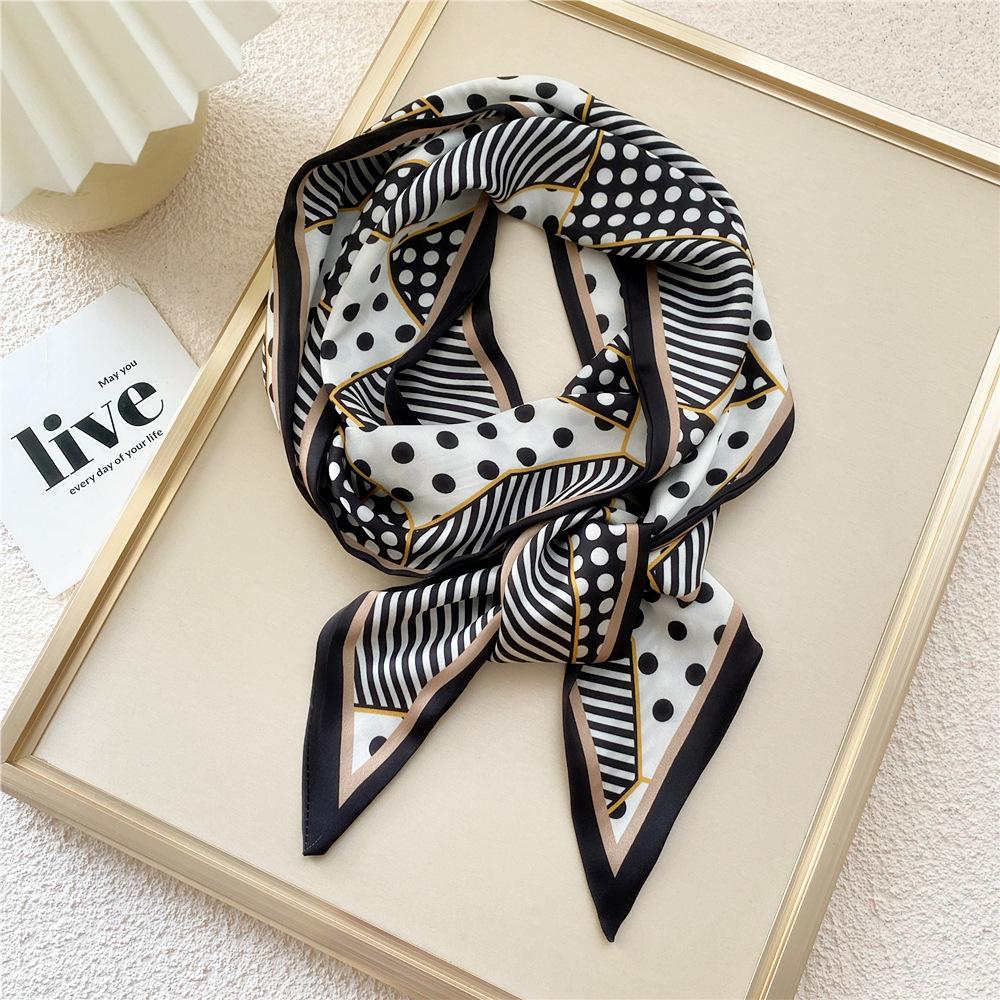 New Scarves Silk Scarves Women'S Spring And Autumn Season Long Decorative Professional Scarves Summer Thin Styles Paired With Shirts Stylish