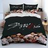 3D Stray Kids Kpop Singer Star Комплект постельного белья, пододеяльник, комплект постельного белья, наволочка, размер King Queen Twin для мальчиков и девочек взрослых
