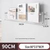 Acrylic Wall-Mounted Transparent Bookshelf for Children's Books and Magazines, Punch-Free Display Rack.