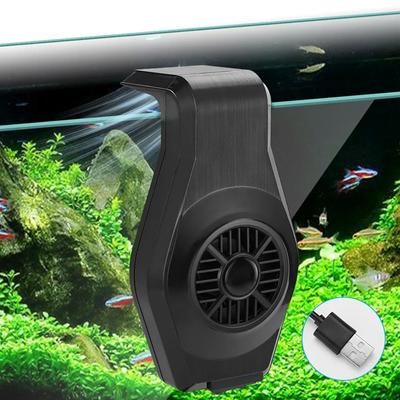 USB вентилятор для аквариума, охлаждение и рассеивание тепла, охлаждающий аквариум, креветки, травяной аквариум, мини-мощный вентилятор с регулировкой скорости