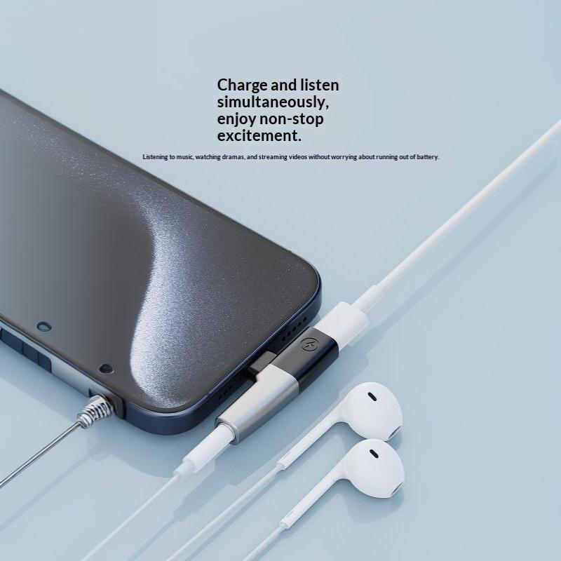 2-в-1 USB C на 3,5 мм Аудиоадаптер Портативный Легкий Аудиоконвертер для Автомобиля Дома Офиса Повседневного Использования