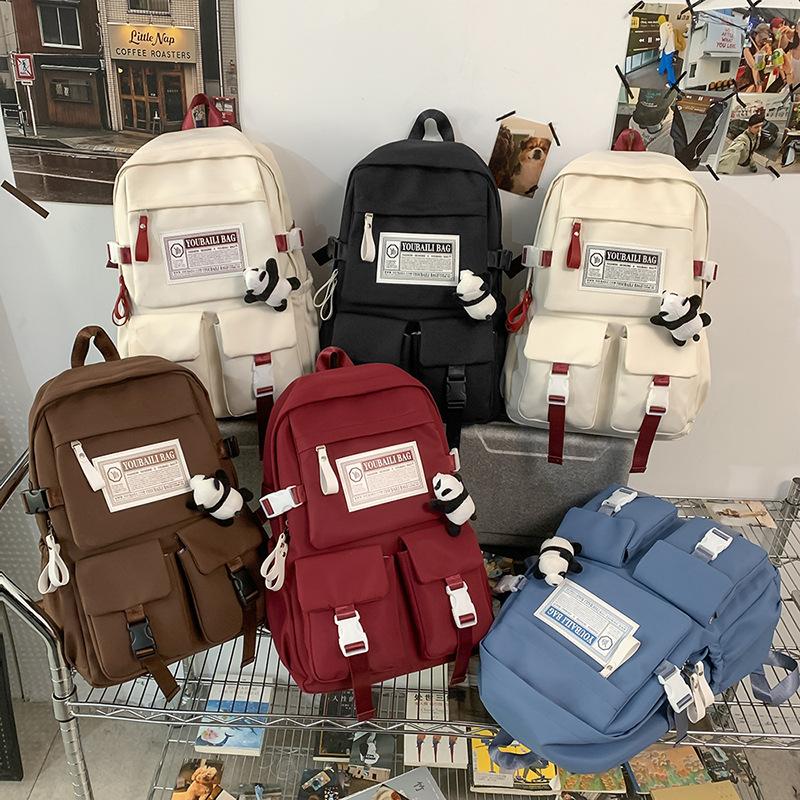 Студенческий школьный рюкзак Женский рюкзак большой вместимости Мужской водонепроницаемый рюкзак