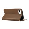 For iPhone 16e Case RFID Blocking Wallet Stand Rhombus Leather Phone Cover with Wrist Strap