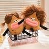 Stuffed Cartoon Potato Plush Brown Hair Sausage-shaped Lip Cute Soft PP Cotton Filled Vegetable Plushie Doll Home Decoration Kids Comfort Toy