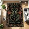 Mythical Dragon Design Carpet Folk Art Style Floor Rug For Aesthetic Home Decor Living Room Bedroom Coffee Table Mat