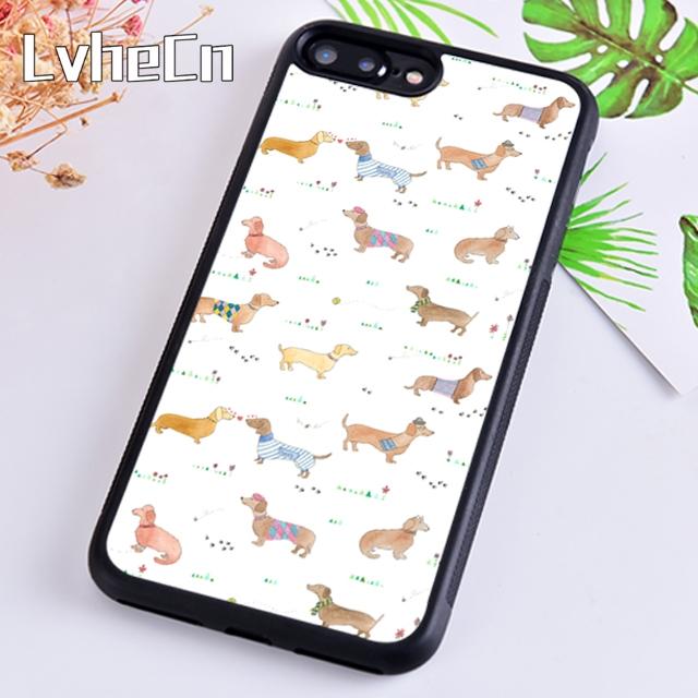 Мультяшный Такса Сосисочная Собака Чехол для Телефона Для iPhone 17 Air 13 12 Чехол Для Apple 14 15 16 Pro Max Plus плюс