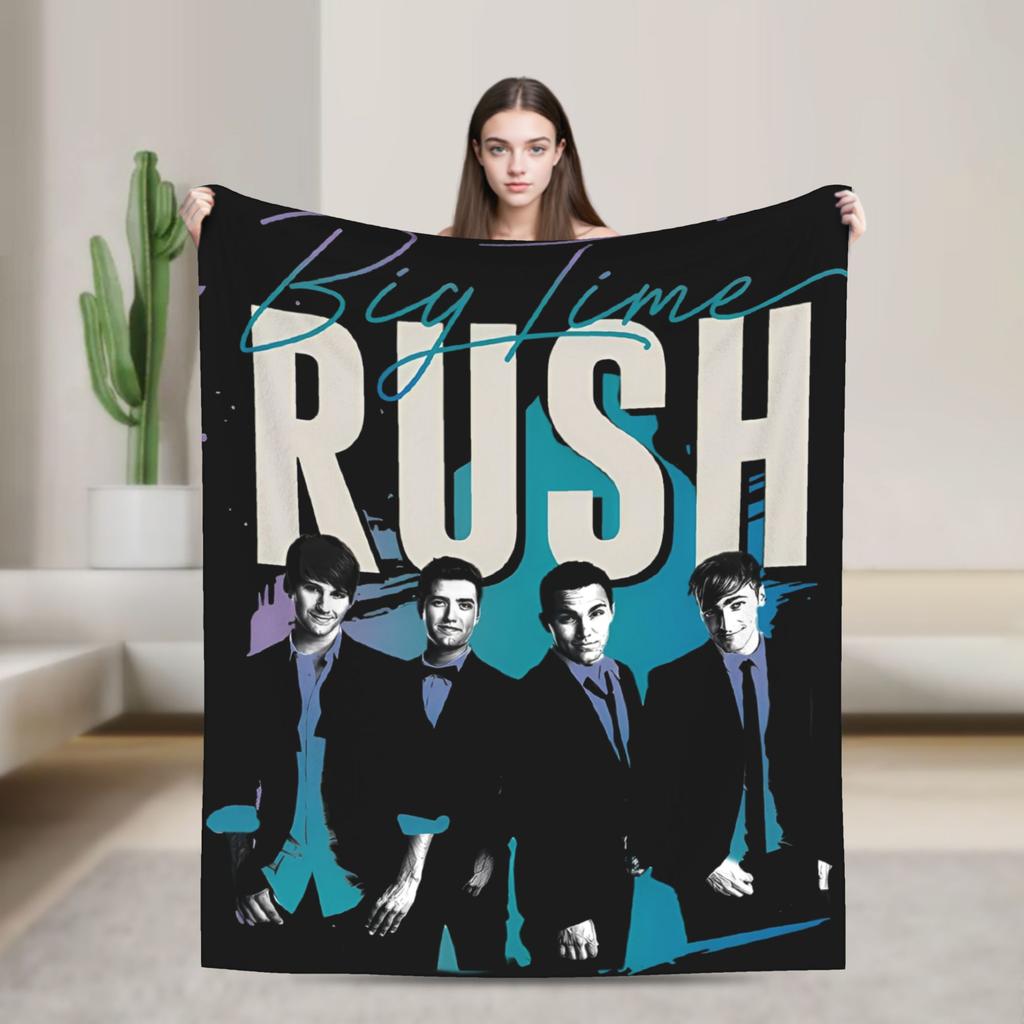 Big Time Rush Логан Хендерсон Фланелевое одеяло Теплое Мягкое Постельное белье Пледы для спальни Декоративное Графическое Покрывало Чехол для дивана-кровати