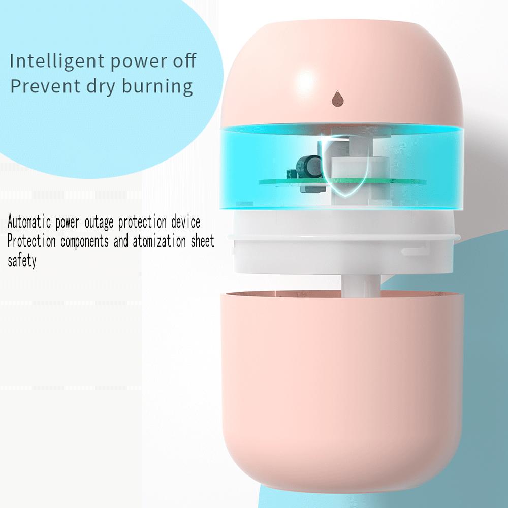Портативный USB увлажнитель воздуха для автомобиля 220 мл Мини аромадиффузор Светодиодный бесшумный очиститель воздуха Увлажнитель для спальни дома Автомобильные аксессуары
