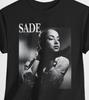 Футболка Sade Adu Классическая Винтажная Ретро Любитель Джазовой Музыки Фан Футболка Y2K Хлопковая Футболка