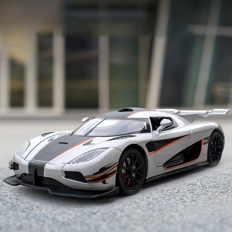 1:24 KNSG ONE 1 Роторная Дверь Суперкар Литая Модель из Сплава Автомобиль Звук и Свет Инерционный Детская Игрушка Автомобиль Праздничный Подарок Для Детей
