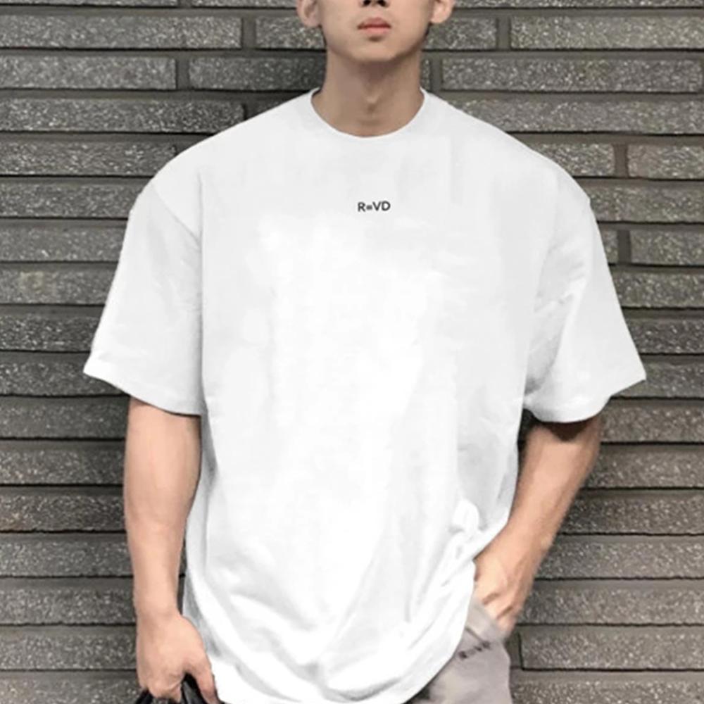 2023 New Loose Hip Hop Brand Gyms Sports Pure Color T Shirt Men Cotton Short Sleeve Running Workout Training Tees Fitness Tops