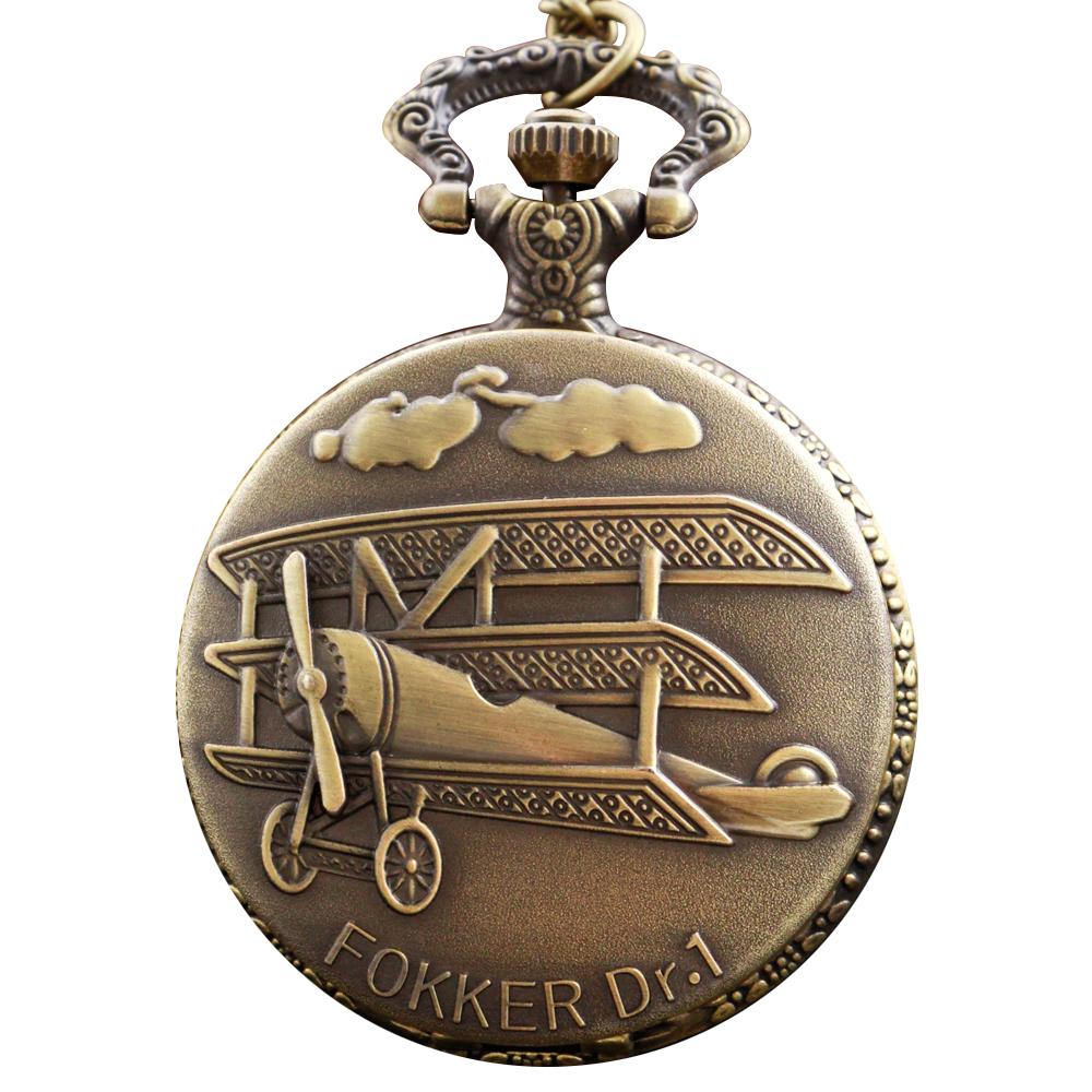 Бронзовый commemorative emblem самолета Мужские и женские кварцевые карманные часы Модные Лучший фестивальный подарок Студенческие часы