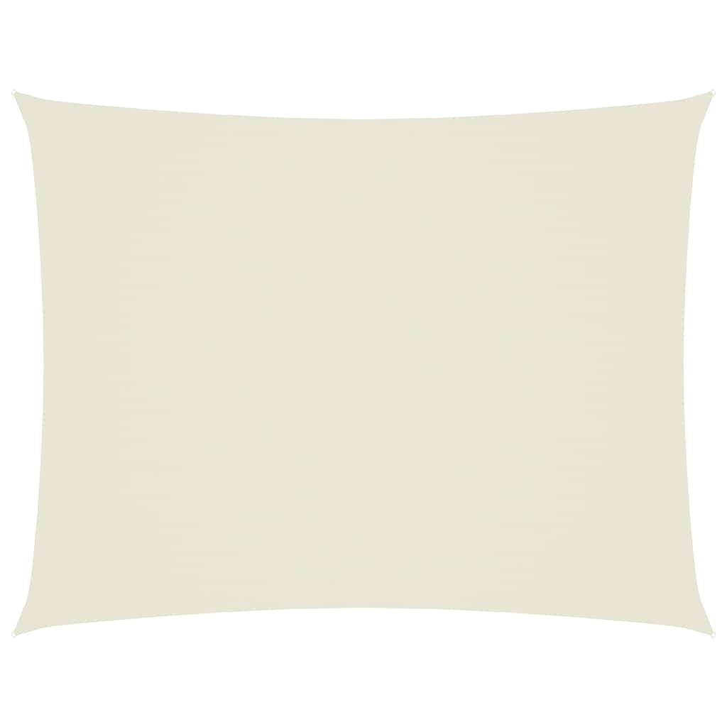 vidaXL Sonnensegel Oxford-Gewebe Rechteckig 3,5x4,5 m Creme