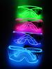 Крутые светящиеся очки с технологией LED для диско-танцев, светящиеся для KTV-бара, реквизит для создания атмосферы с электрическими слогами, без батареек.