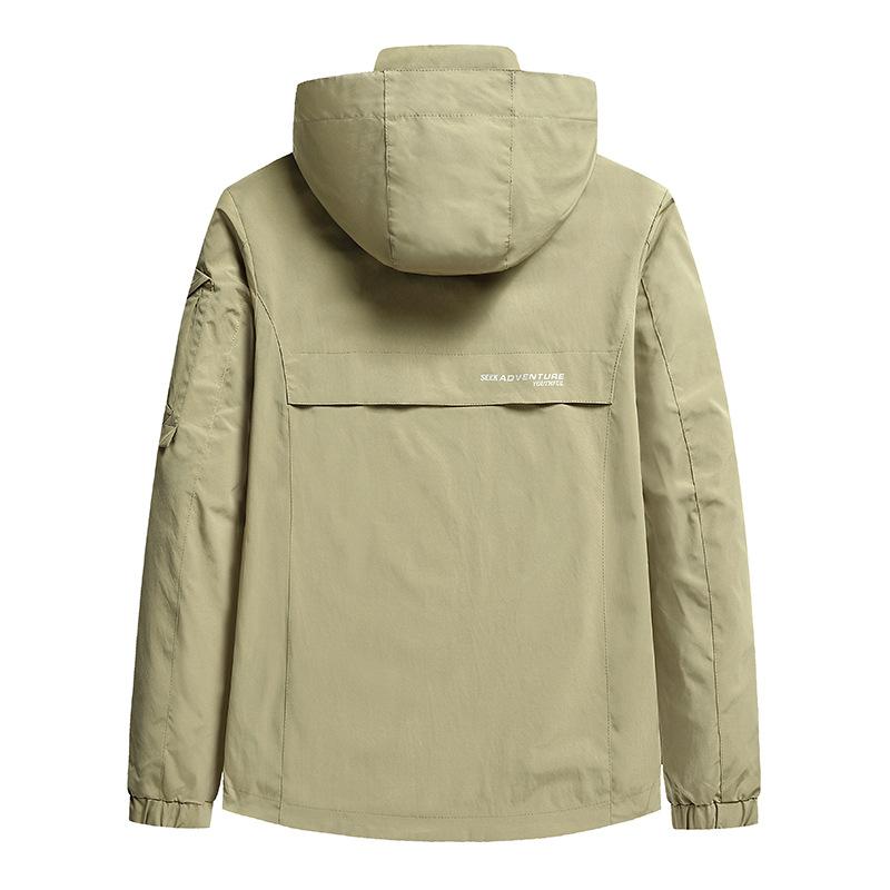Мужское пальто Весенне-осенняя повседневная куртка с капюшоном Мужское пальто для активного отдыха, альпинизма, путешествий Мужская новая осенняя одежда