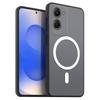 Магнитный железный кольцевой чехол для телефона Vivo Y28s 5G, Y18s, Y03t, матовый мягкий ТПУ, противоударный чехол