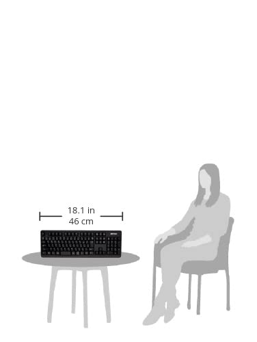 Buffalo Прочная беспроводная полноразмерная клавиатура черная BSKBW135BK Антибактериальная/Высокочувствительная 2,4 ГГц