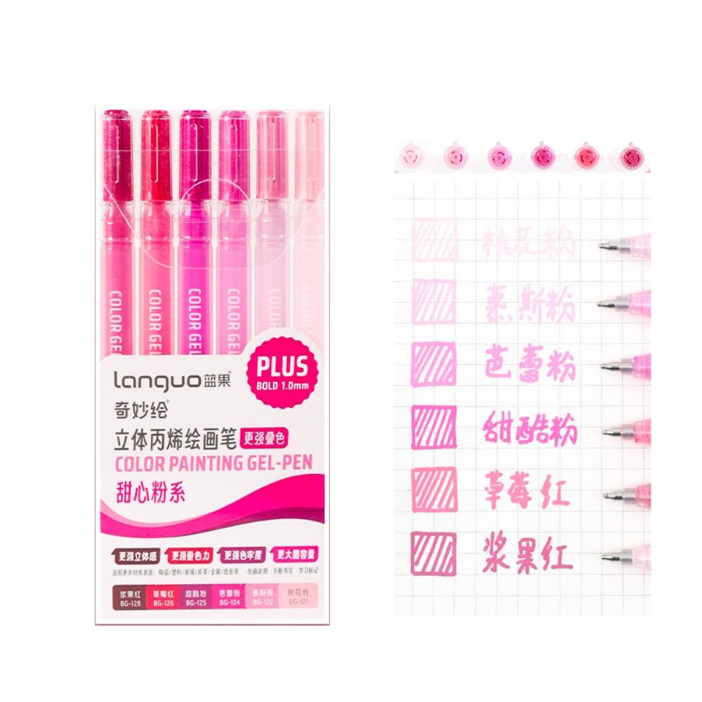 Quick Drying Acrylic Gel Pen Stackable Color Graffiti Colour Pen Portable Marker Pen Painting