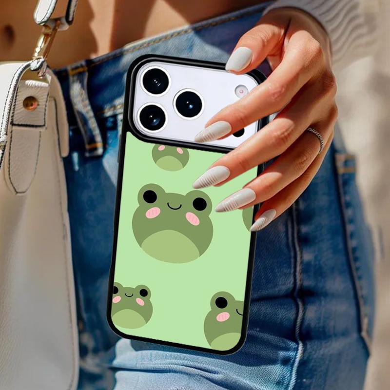 Чехол для телефона с изображением животного Лягушки для iPhone 17 Air 14 15 13 12 Max Чехол для Apple 14 15 16 16e 11 Pro Max Plus Coque