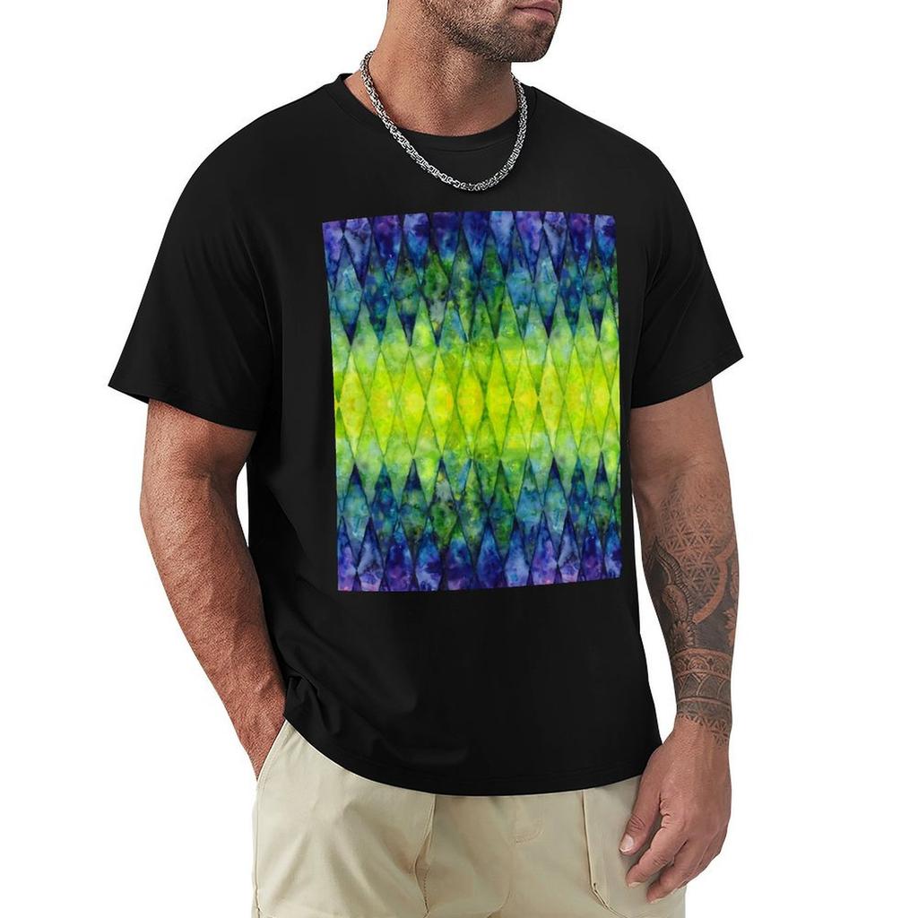 Geometric Watercolor Pattern TShirt Holiday Vacation Tee Shirt