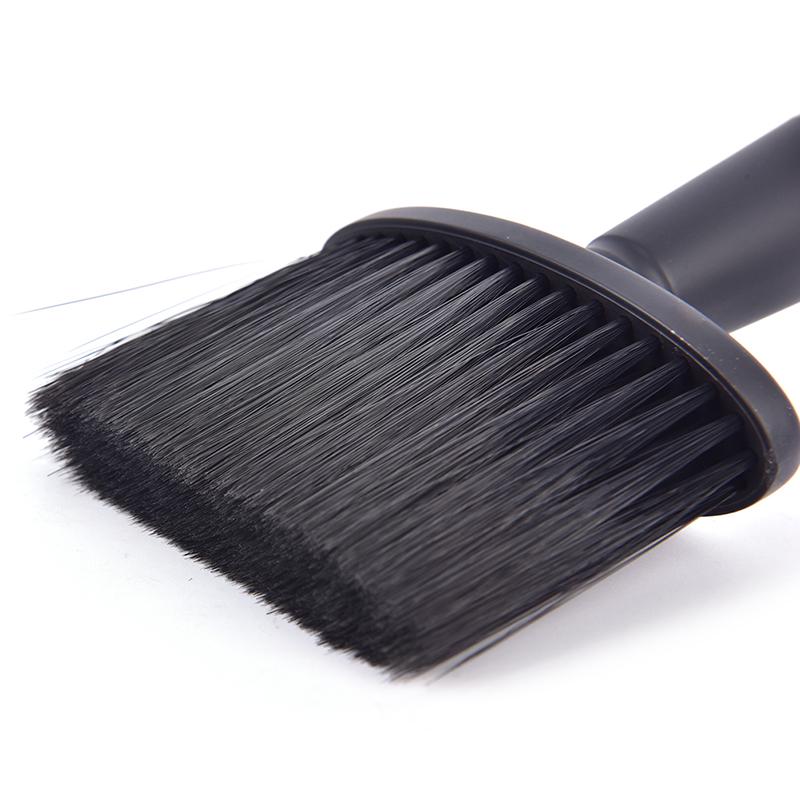 Мягкая черная щетка для волос на шее и лице, парикмахерская расческа для чистки волос, щетка для бороды