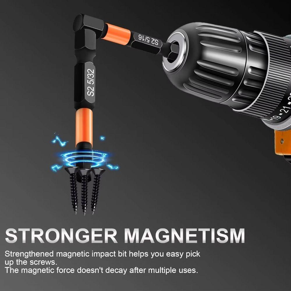 1/4inch Impact Hex Head Sae and Metric Hex Shanks Allen Wrench Drill Bit Length 50mm Impact Driver