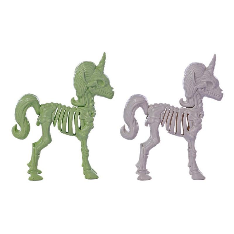 Halloween Skeleton Unicorn Figurine Decor Party Table Ghost House Display PE Craft Ornament