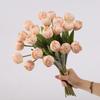 Realistic Artificial Tulip Branches Real Touch Fake Flowers Silk Tulip Flower  Outdoor Garden Decor