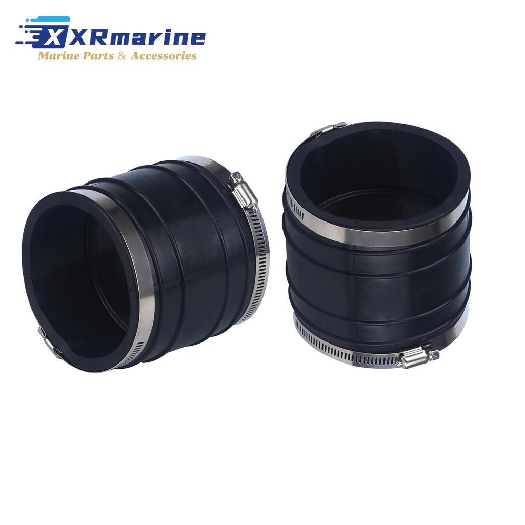 32-44348T Upper Exhaust Pipe Bellow 4" Fits for Mercruiser V6 V8 4.3L 5.7L 7.4L Sterndrive 44348 44348001 18-2748 89120 9-72805