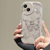 Applicable To Apple 15 Mobile Phone Case IPhone 14/13promax Full Screen Line Butterfly 11/12 Transparent Silicone Xr