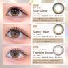 Цветные контактные линзы и изображение, смоделированное Сакурой Twinkle Brown, включают влажные салфетки, легкие как вода [Официальный магазин] [Произведено Мияваки] 1-дневные