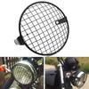 Durable Motorcycle Square Grid Metal Headlight Grille Protector Guard Cover Case