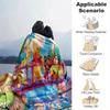 1pc Bridge River and Winnie Printing Blanket for All Season, Unisex Cartoon Blanket, Office Blanket, Lunch Rest Blanket