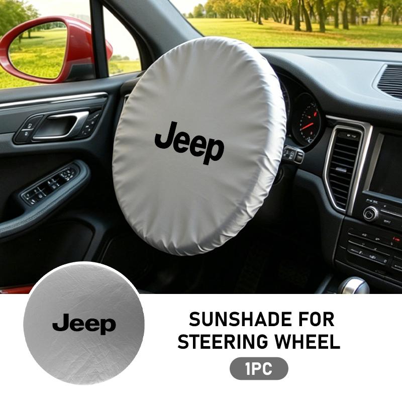 Car Steering Wheel Cover Sun Protection Insulation Protector Covers For Jeep Cherokee Patriot Liberty Wrangler JK JL Commander AKP1