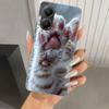 Розовый чехол для телефона с лапкой кошки для Xiaomi Poco X5 X6 X7 Pro F7 Ultra M7 Redmi 15 15C 13 13C 12 12C 10 10A 10C 9 9A 9C 9T Оболочка Poc