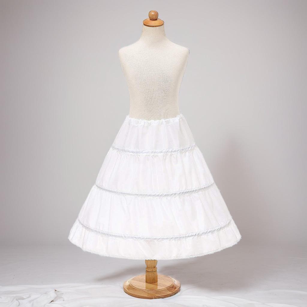 Детская юбка-кринолин принцессы: Длинное пышное вечернее платье со стальным кольцом и мягкой кринолиновой юбкой-рыбьим хвостом.