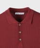 PANICALE Spread Collar Cotton Polo Shirt 3 Colors