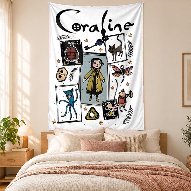 Coraline Tapestry highquality for decorating living room bedroom dorm walls ideal as bedroom wallart orholiday gift