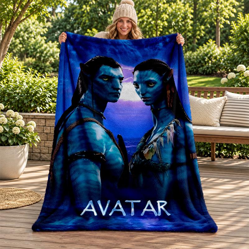 Avatar blanket Flannel Blanket Soft Cozy Plush Throw for Sofa Bed Lightweight Home Decoration Gifts for Christmas various holidays