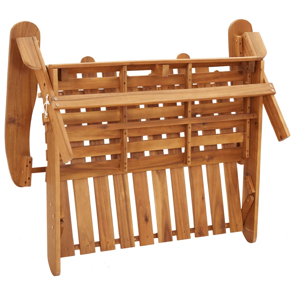 4 Piece Garden Lounge Set Adirondack Style Solid Acacia Wood