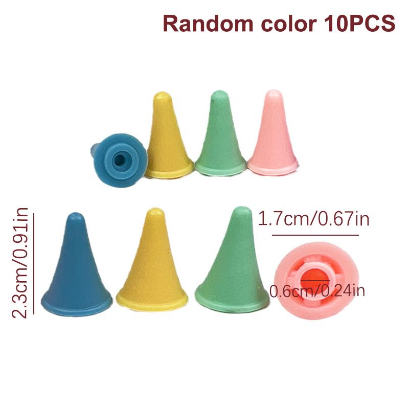 10 шт. разноцветные защитные колпачки для спиц 2 размера резиновые колпачки для спиц фиксаторы кончиков игл для вязания рукоделия