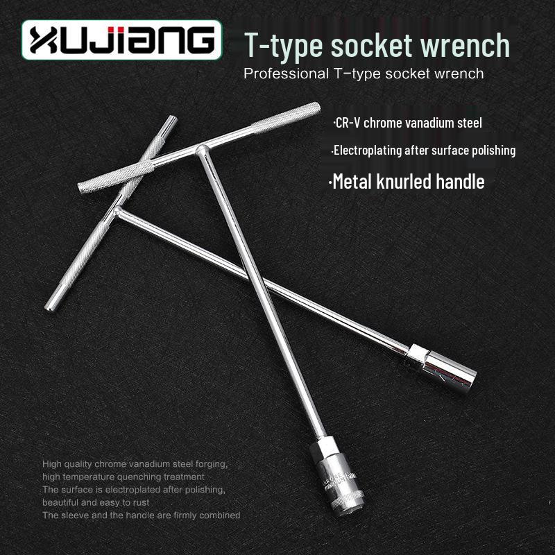 Удлиненный шестигранный торцевой ключ с Т-образной рукояткой (6-19mm)
