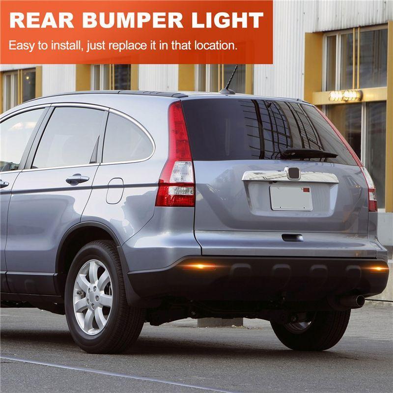 2PCS For Honda CRV CR-V 2007 2008 2009 Multi-Function LED Rear Bumper Light Rear Fog Lamp Auto Bulb Brake Light Reflector