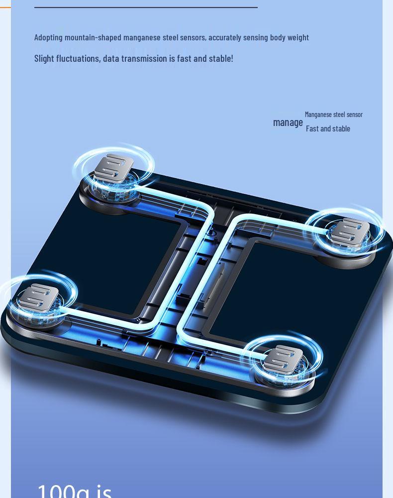Rechargeable High-Precision Household Electronic Weight Scale, Durable and Compact with Free Shipping