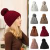 Thickening Wool Hat Windproof Beanie Hats Casual Knitted Hats Women
