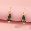 Bell Retro Elk Personality Women Earrings Snowman Earrings Christmas Gift New Year Drop Earrings